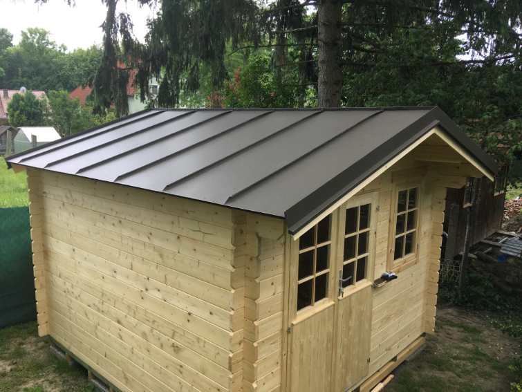 Blechdach aus Aluminium